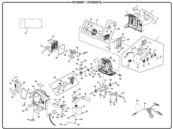 ryobi generator parts diagram