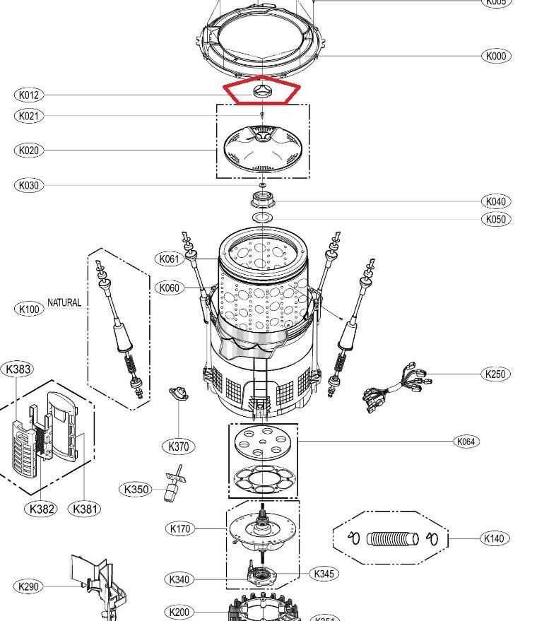 lg front load washer parts diagram