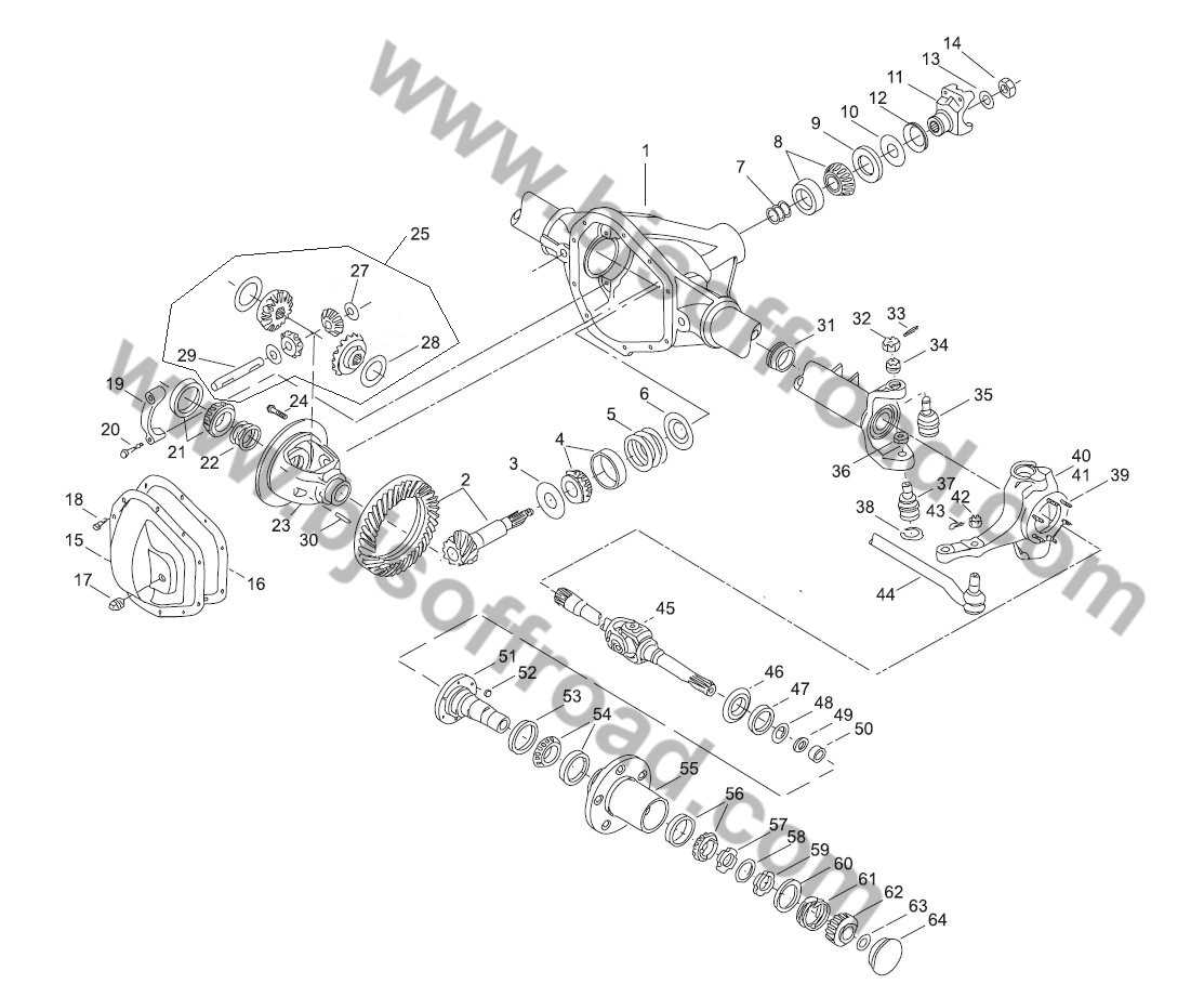 axle parts diagram