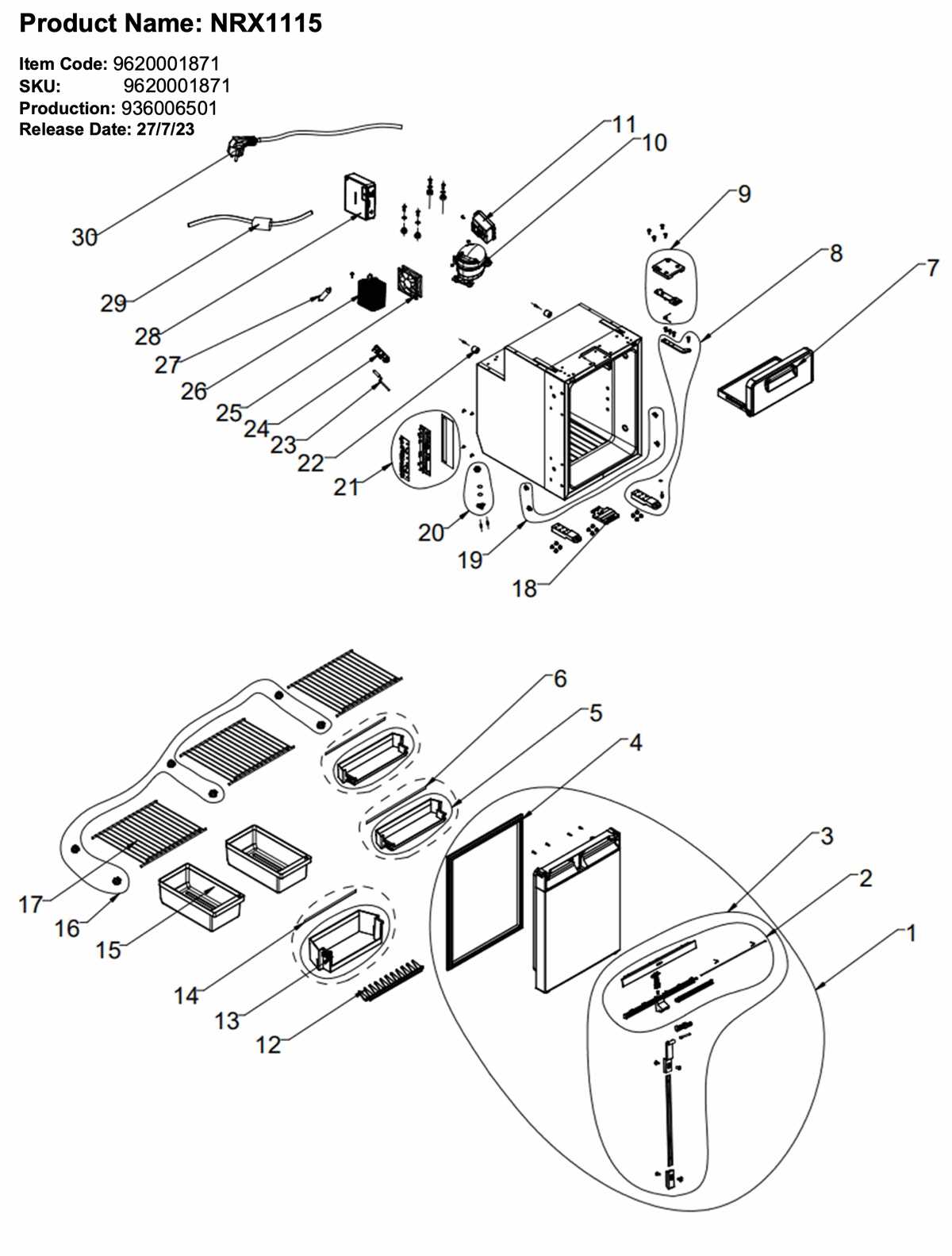 whirlpool refrigerator parts diagram