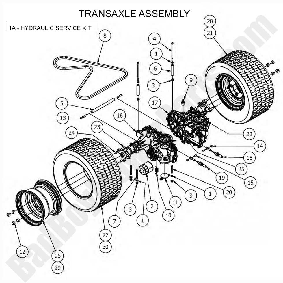 bad boy mower parts diagram