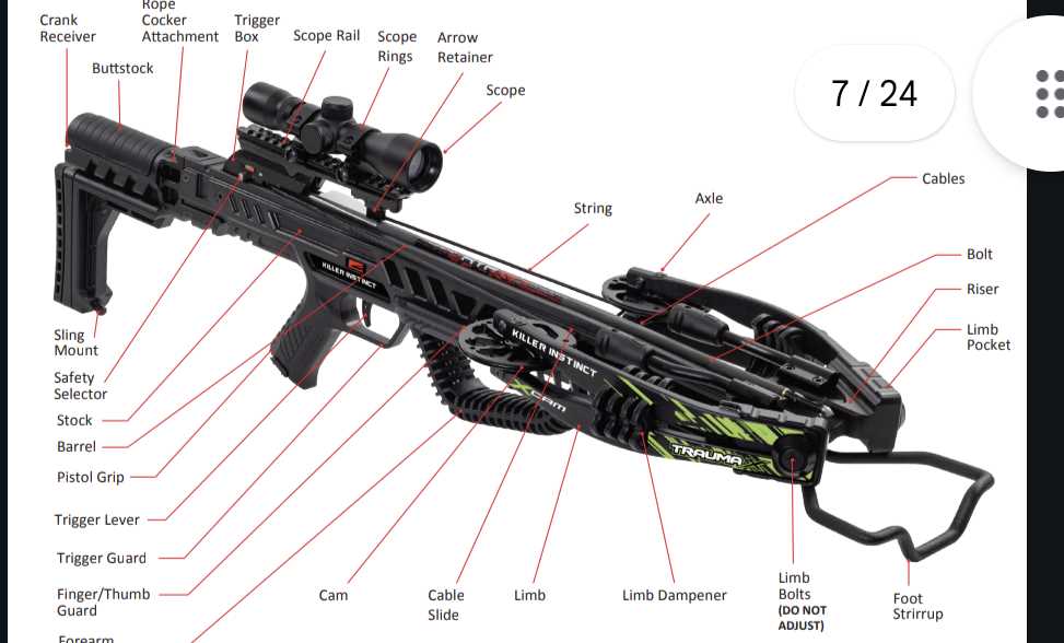 barnett crossbow parts diagram