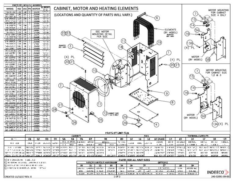 baseboard heater parts diagram