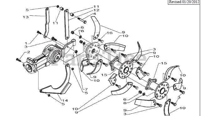 bcs tiller parts diagram