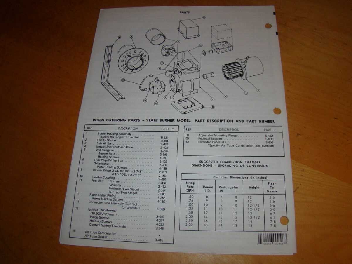 beckett oil burner parts diagram