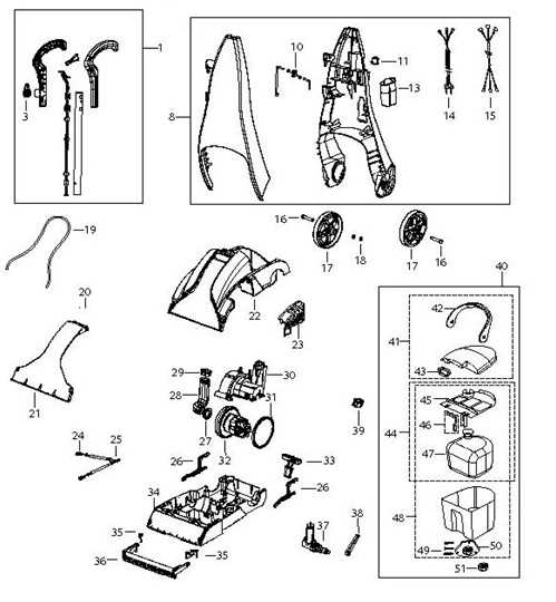 bissell powerforce parts diagram