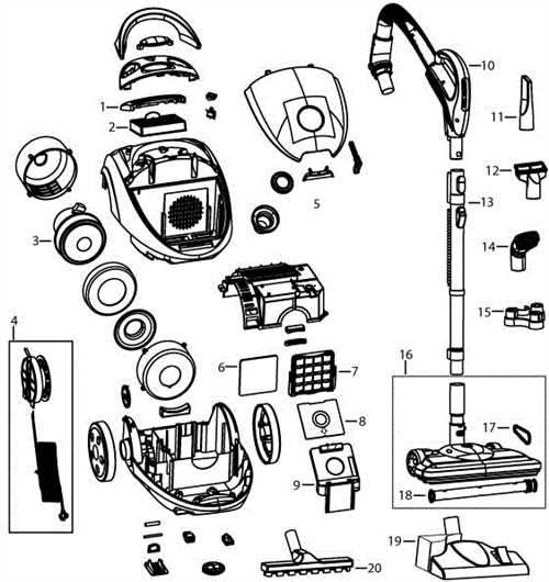 bissell powerforce parts diagram