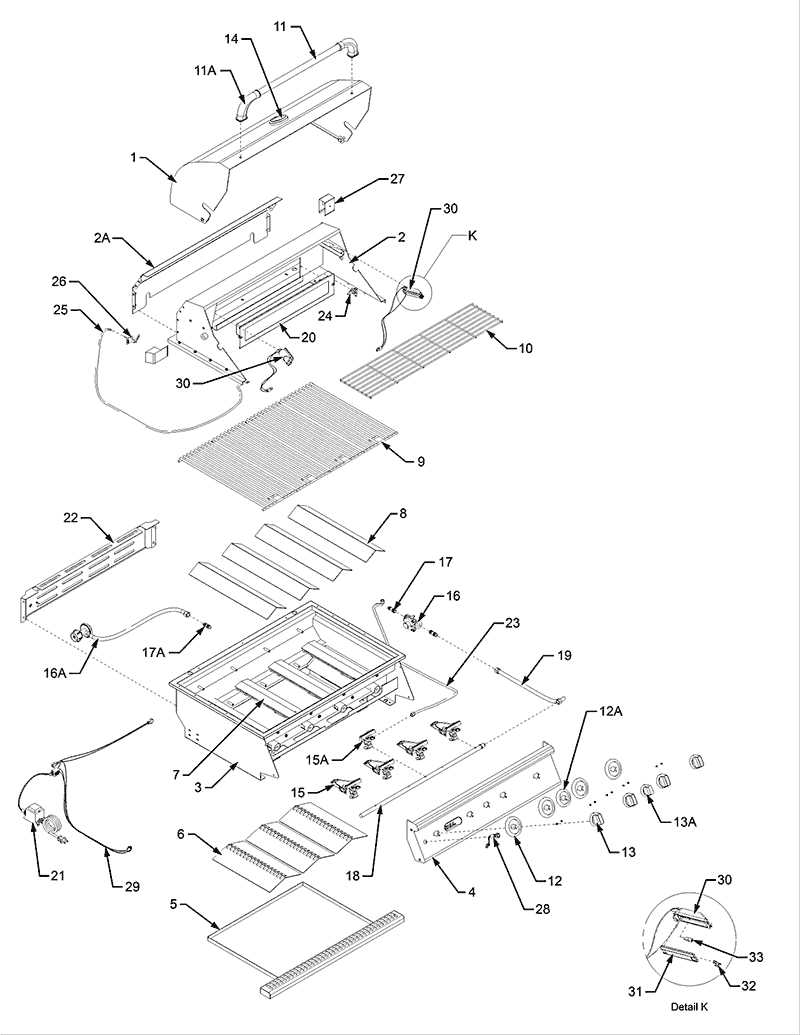 blaze grill parts diagram