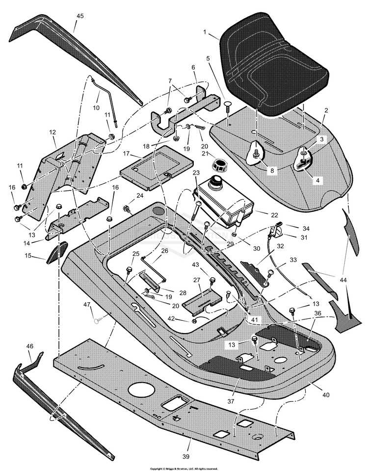 murray 30 inch riding mower parts diagram