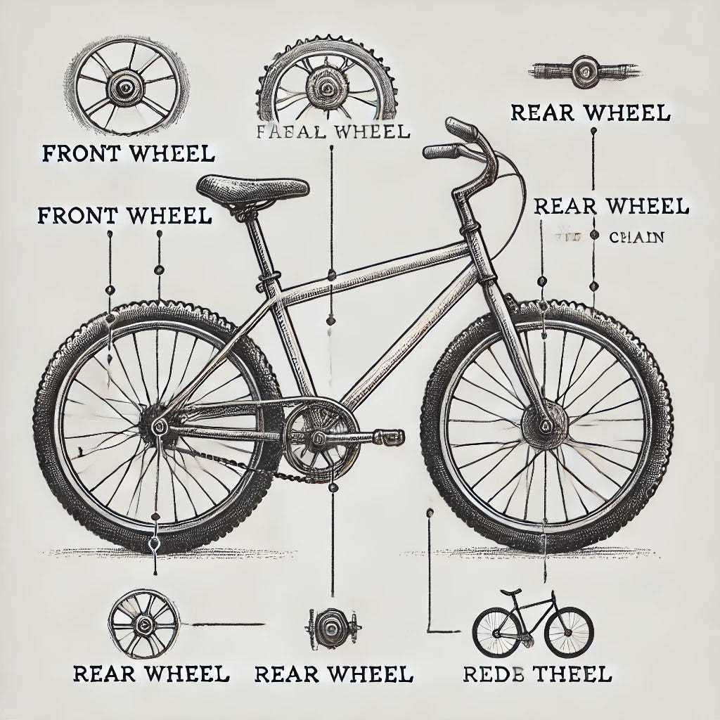 bmx bike part diagram