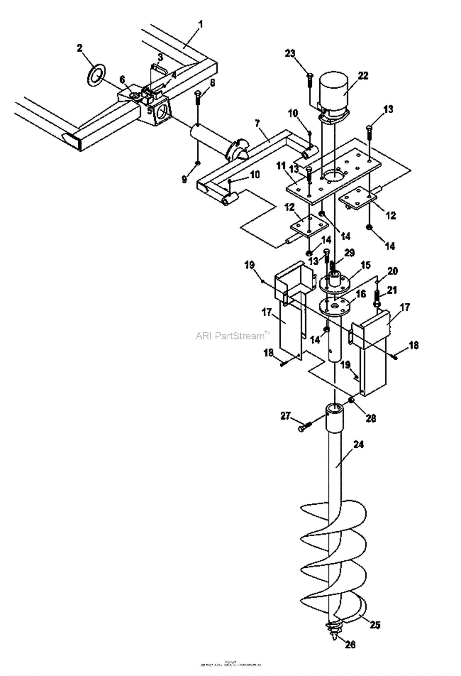 bobcat 30c auger parts diagram