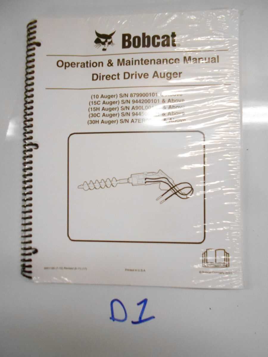 bobcat 30c auger parts diagram