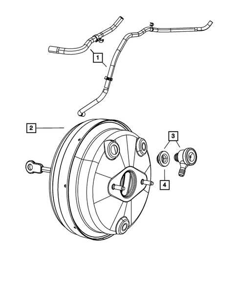 brake booster parts diagram