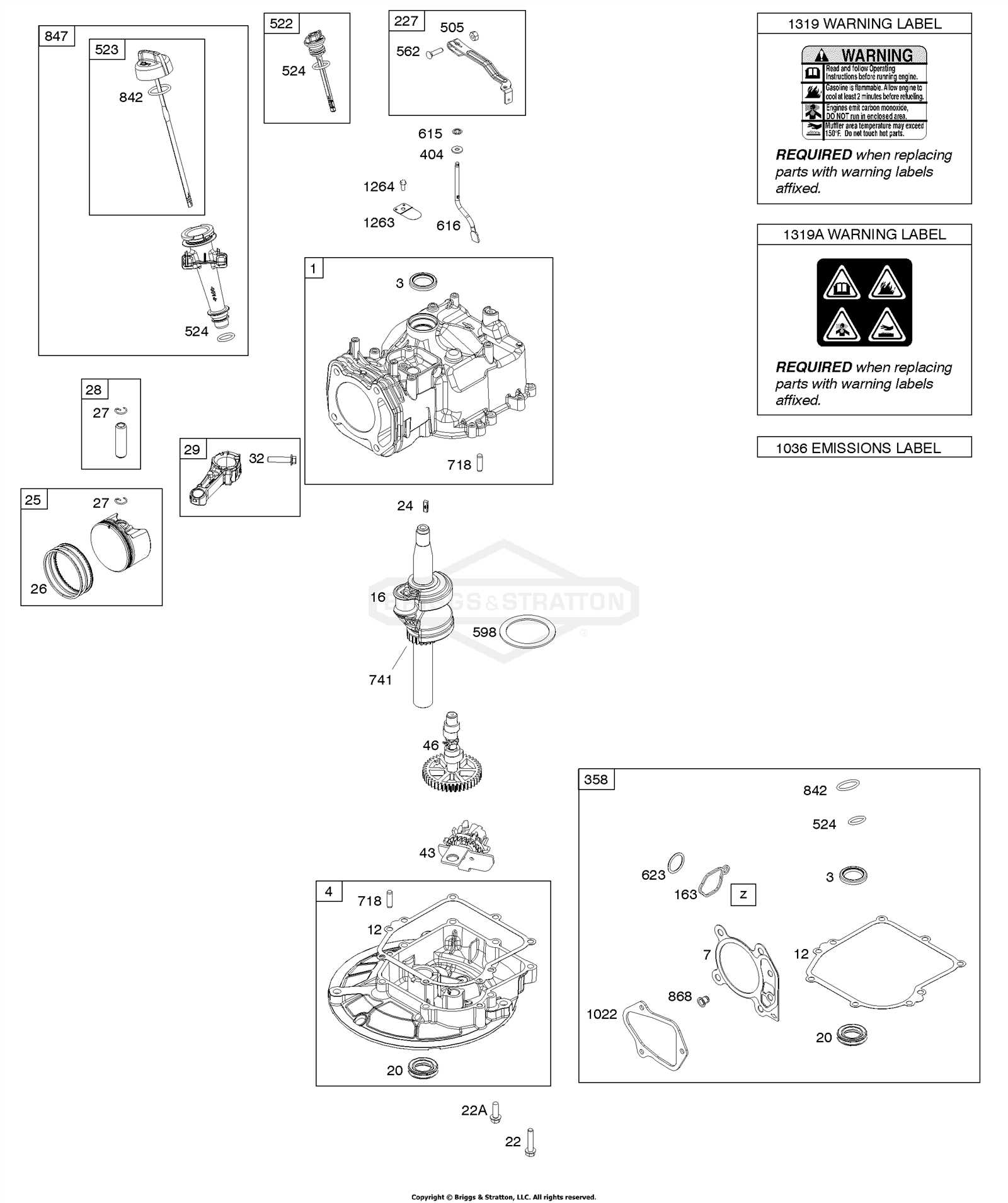 briggs and stratton 1022 snowblower parts diagram