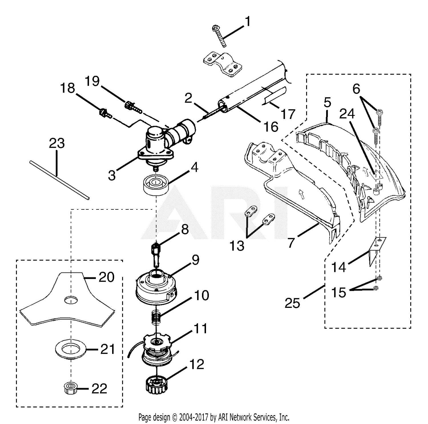 brush hog parts diagram