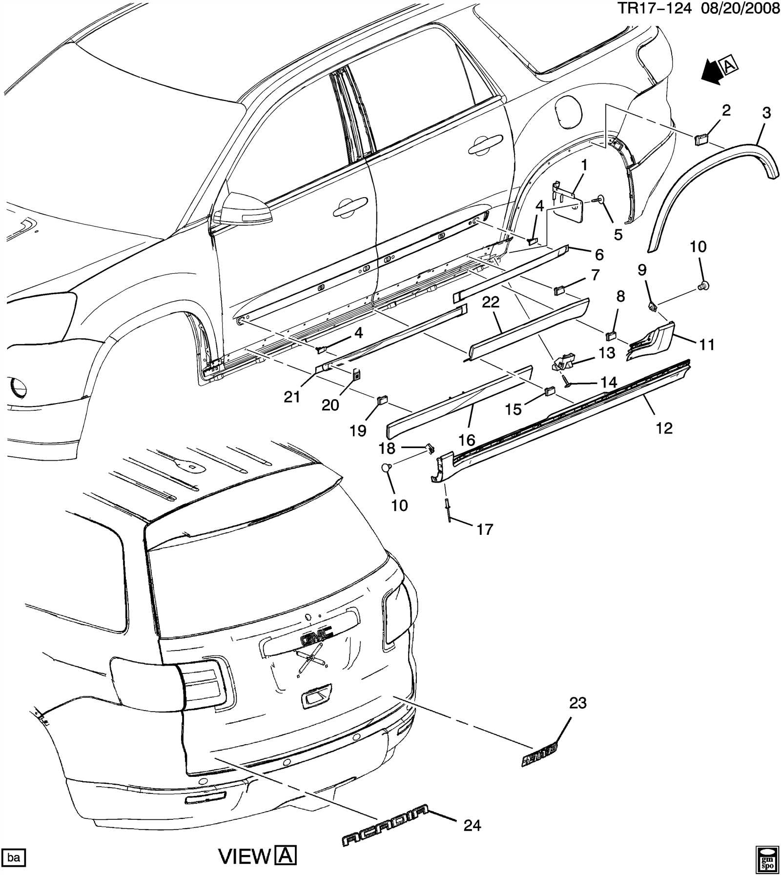 buick enclave parts diagram