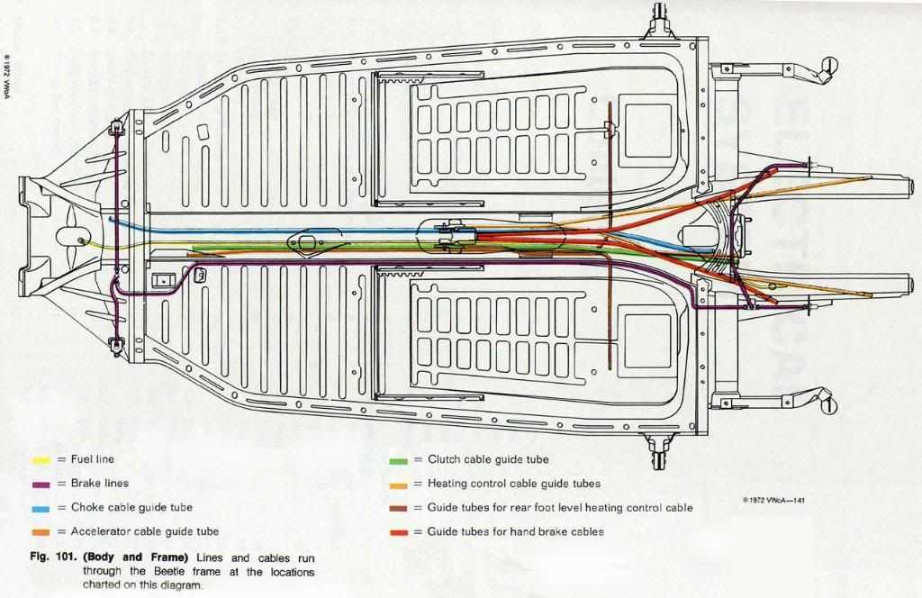 vw beetle body parts diagram