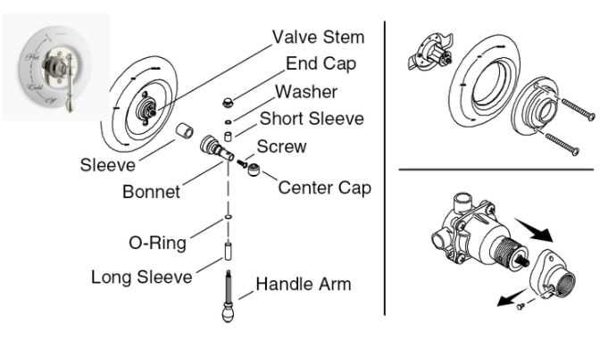 diagram shower head parts