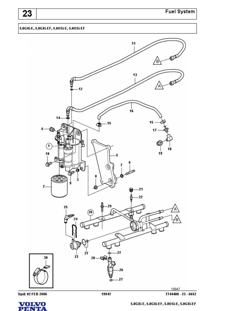 volvo penta 5.7 gi parts diagram