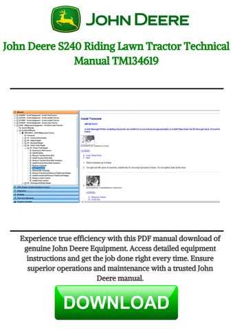 john deere s240 parts diagram