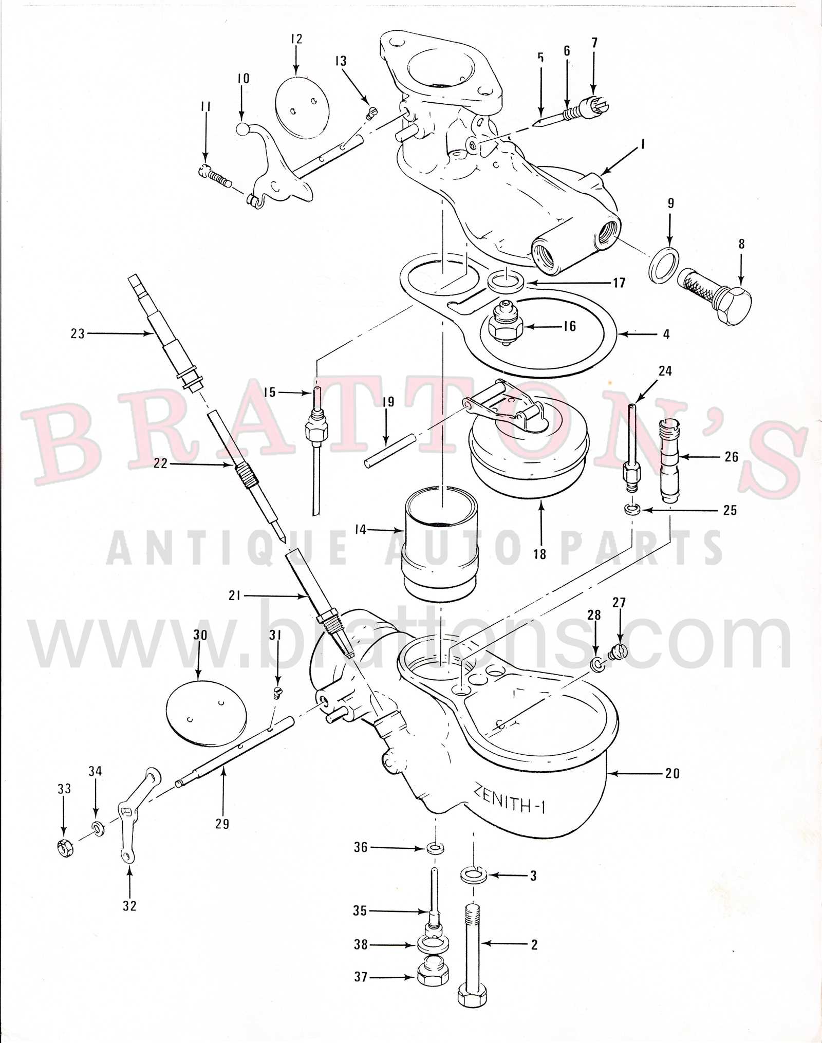 carburetor parts diagram