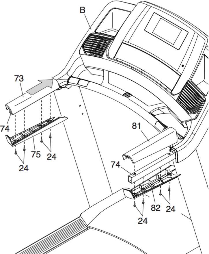 proform treadmill parts diagram