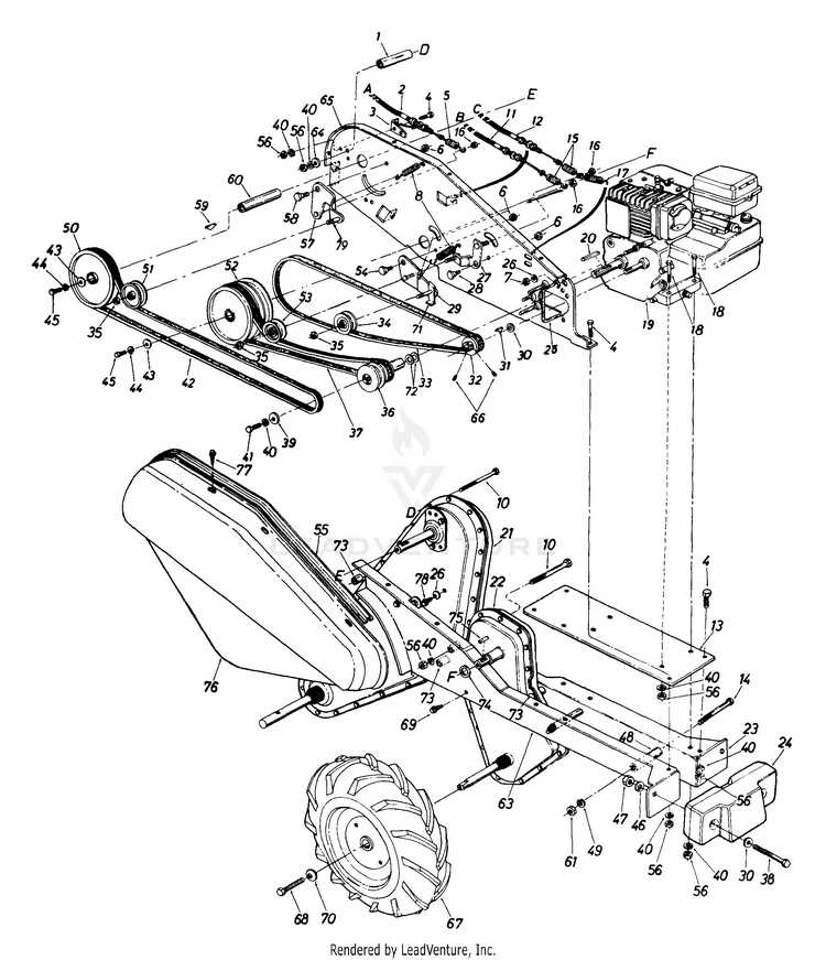 gilson 1580 tiller parts diagram