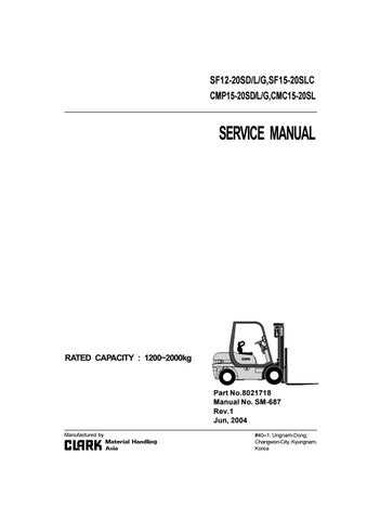 clark forklift parts diagram