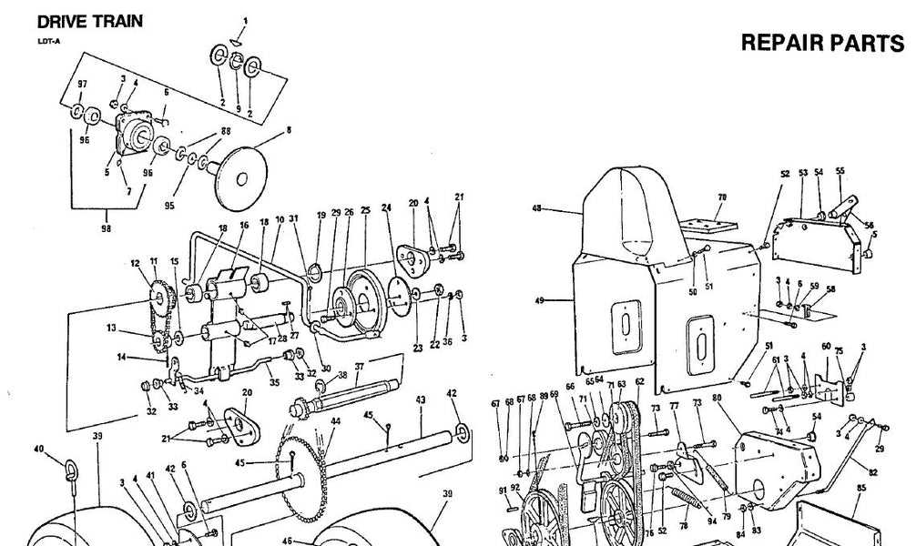 john deere snowblower parts diagram