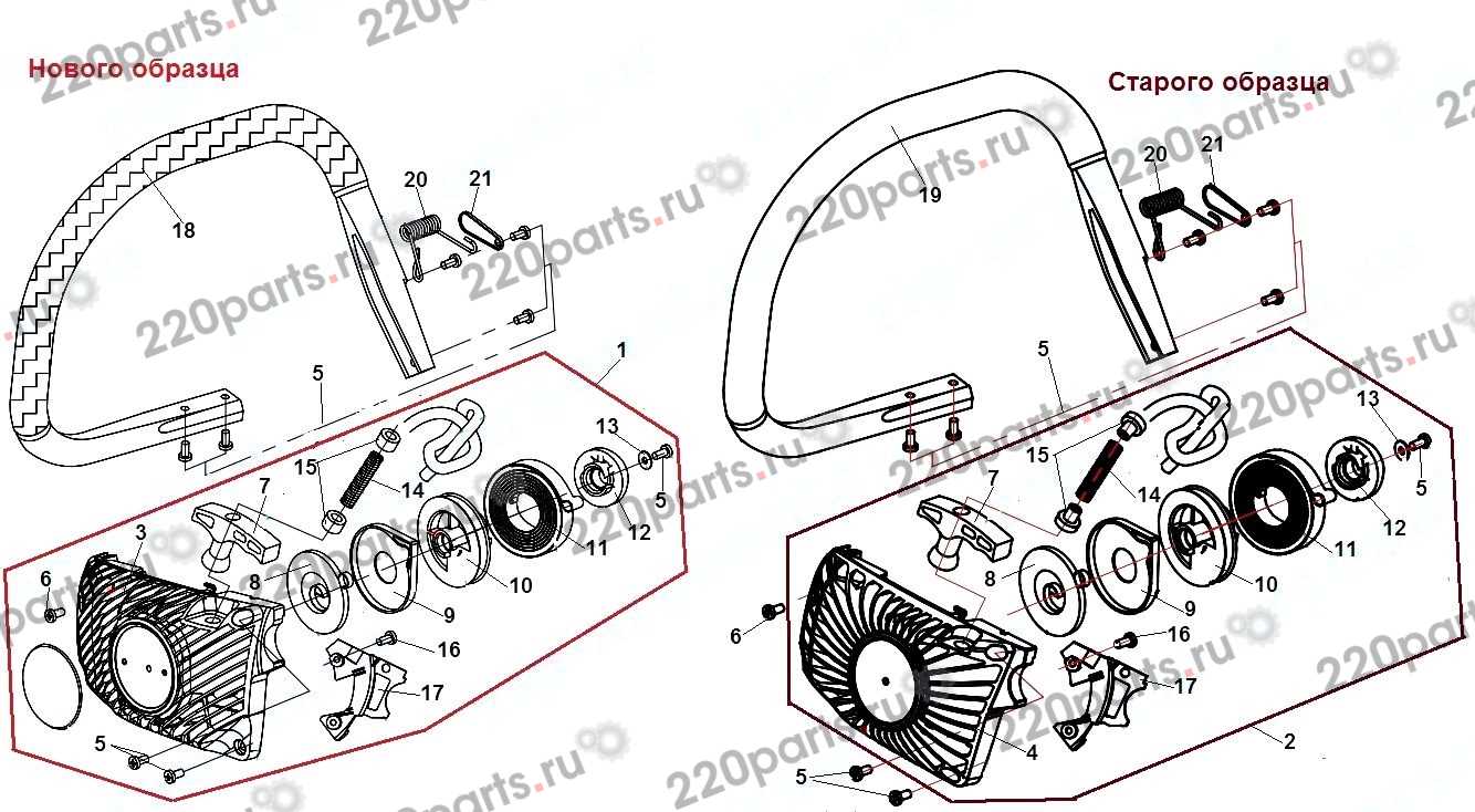 craftsman 18 42cc chainsaw parts diagram