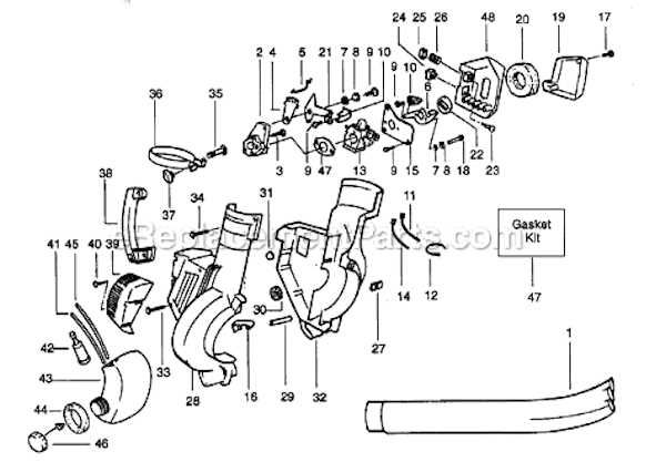 craftsman 25cc gas blower parts diagram