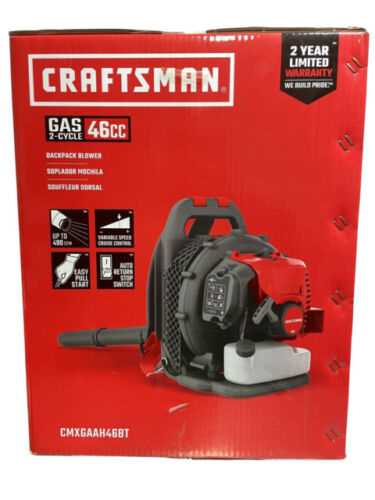 craftsman 46cc backpack blower parts diagram