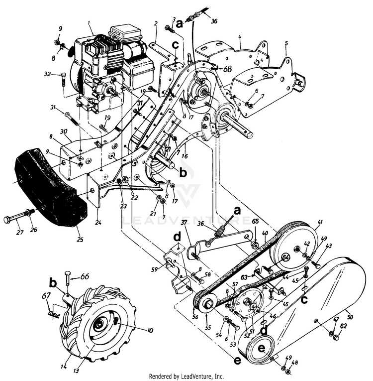 craftsman 5 hp tiller parts diagram