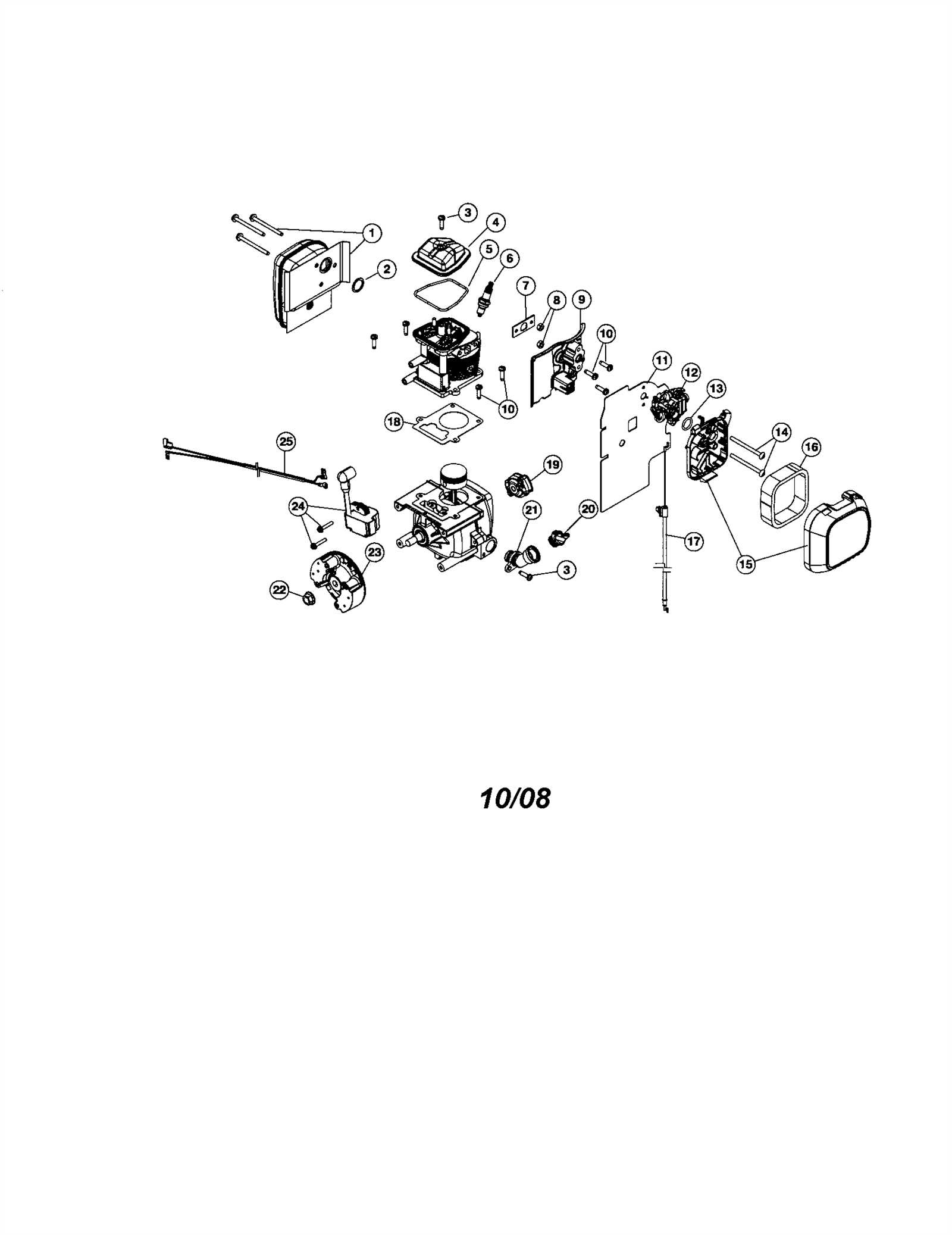 craftsman leaf blower parts diagram