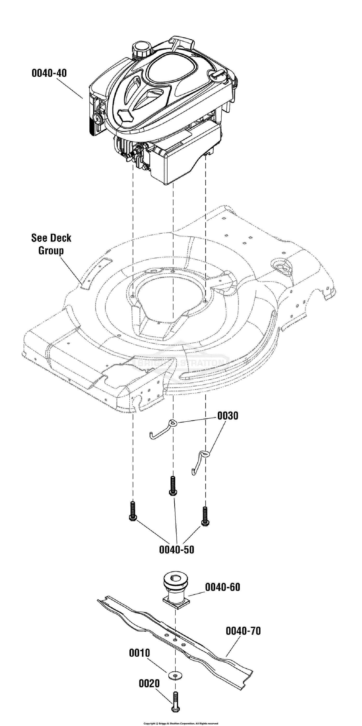 craftsman m220 lawn mower parts diagram