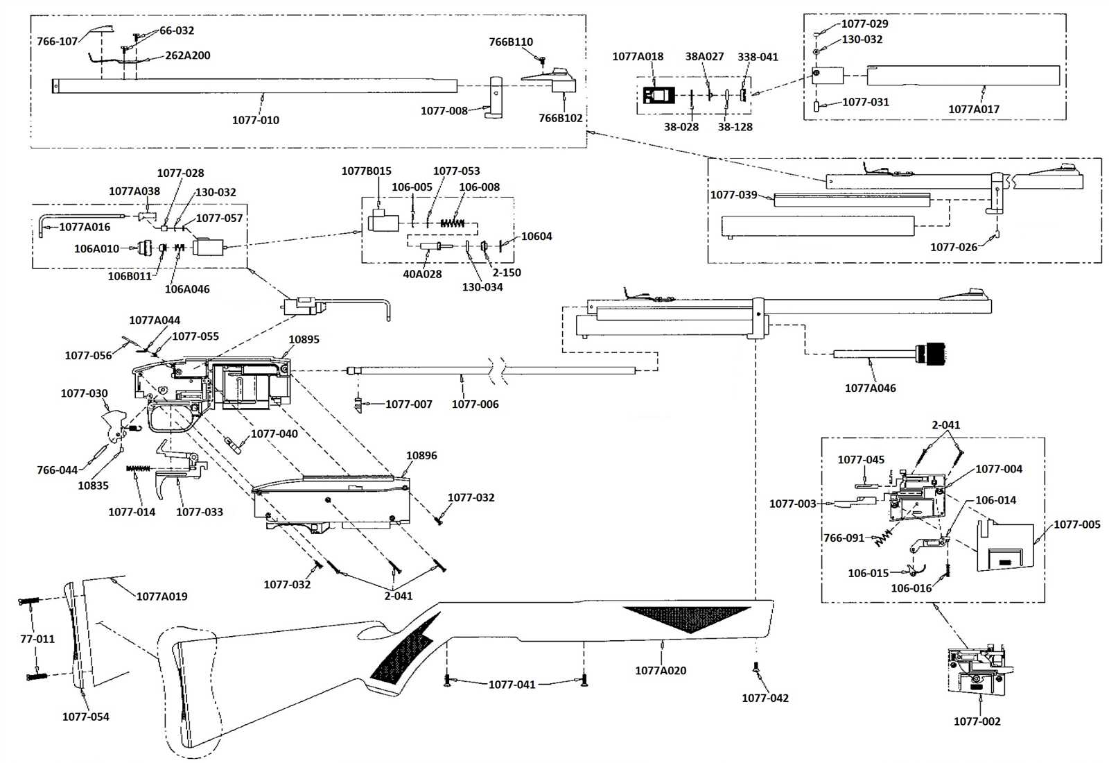 crosman 1077 parts diagram