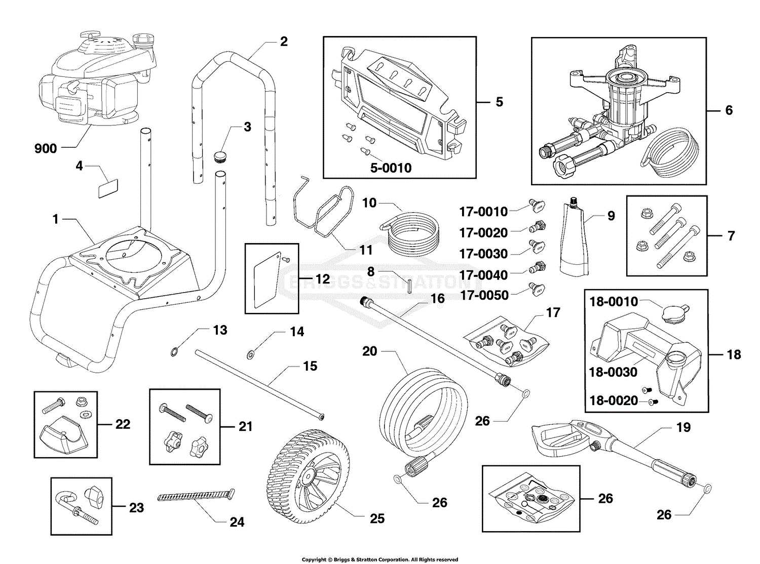 honda gcv190 pressure washer parts diagram