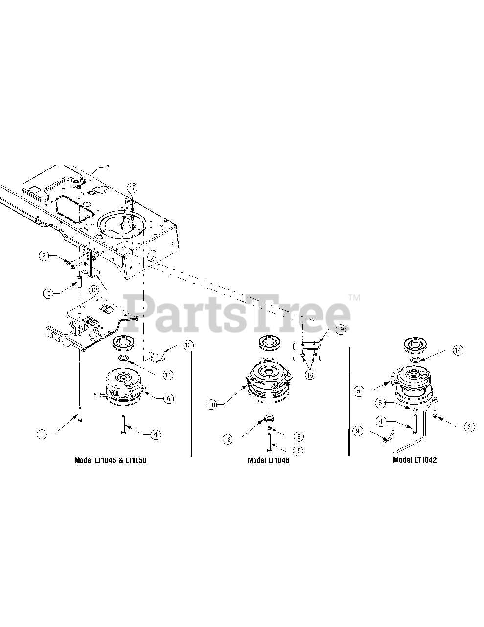 cub cadet ltx 1050 parts diagram