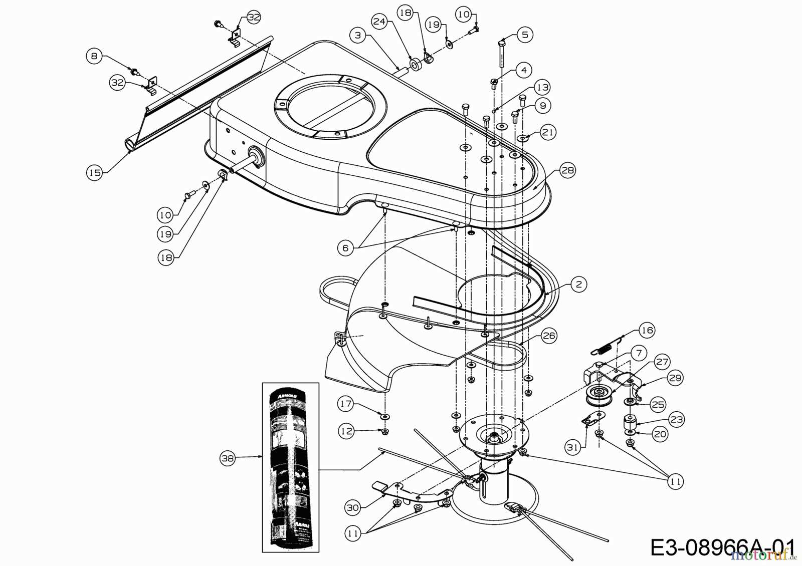 cub cadet st100 parts diagram