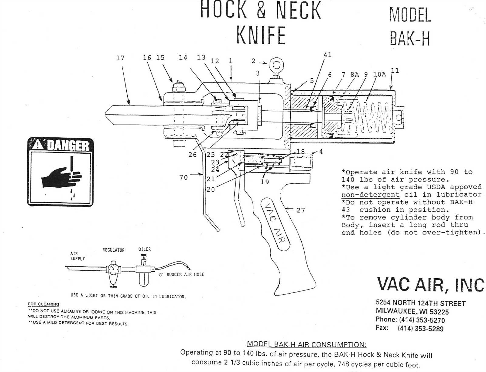 bakflip parts diagram