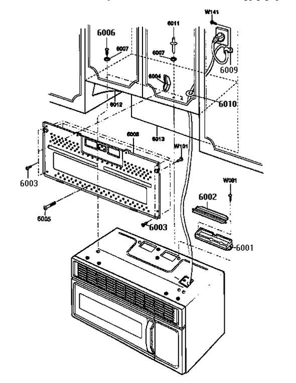 kenmore microwave parts diagram