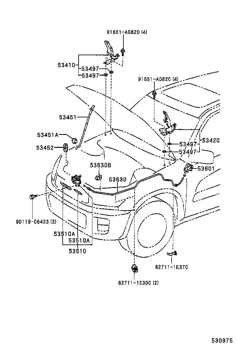 toyota rav4 body parts diagram