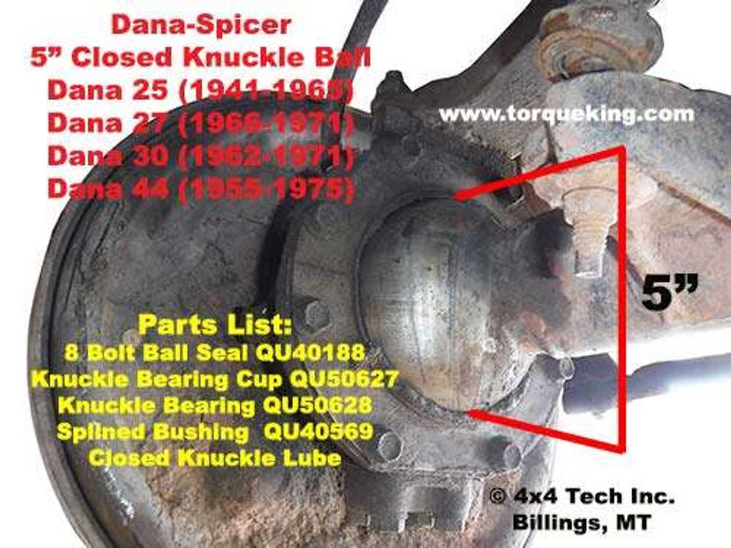 dana 44 parts diagram