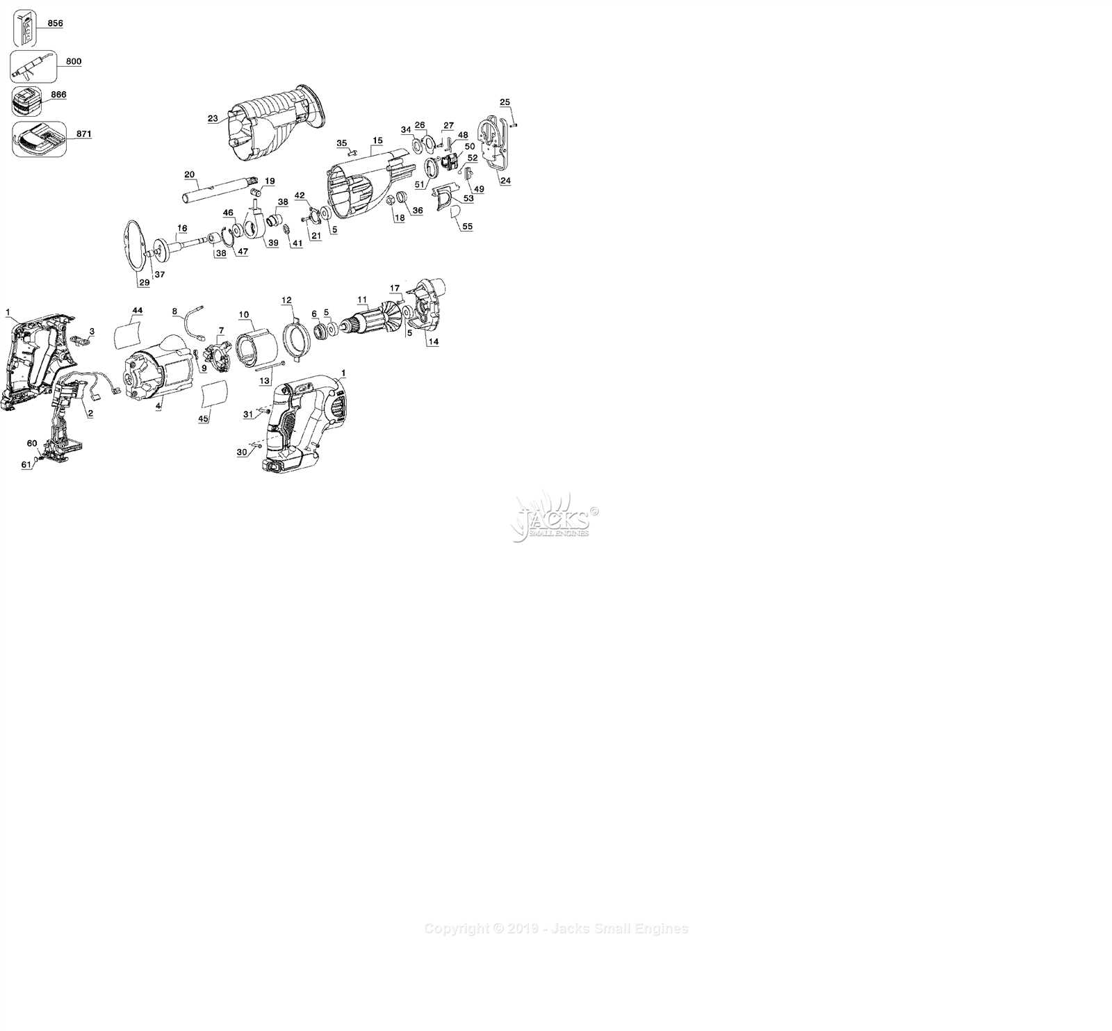 dewalt reciprocating saw parts diagram