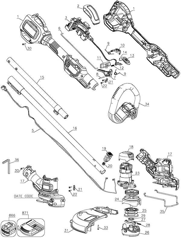 black and decker grass hog parts diagram