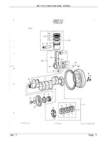 massey ferguson 175 parts diagram