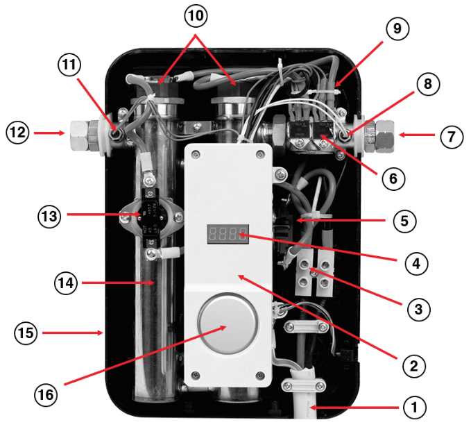 diagram water heater parts