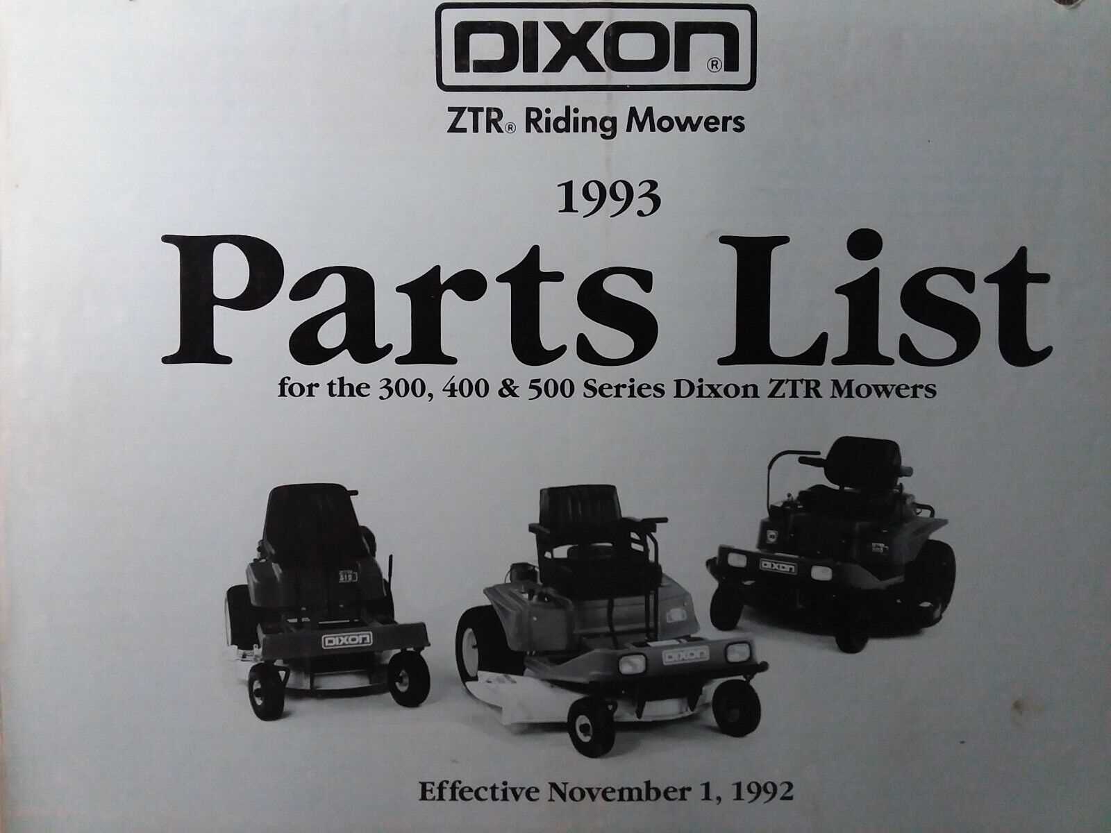 dixon speedztr 42 parts diagram