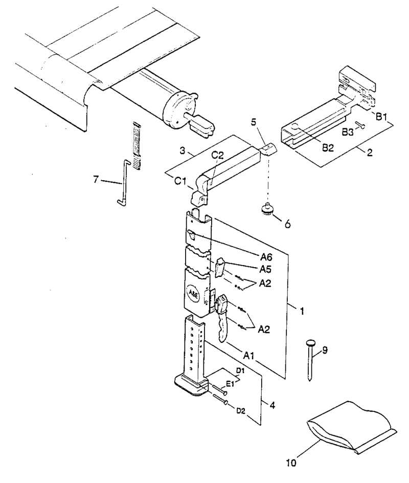 dometic 9200 power awning parts diagram