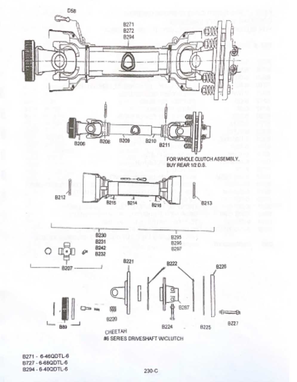 driveshaft parts diagram